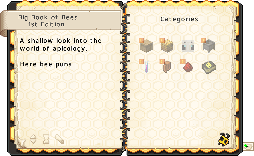 Productive Beeのゲーム内ガイド